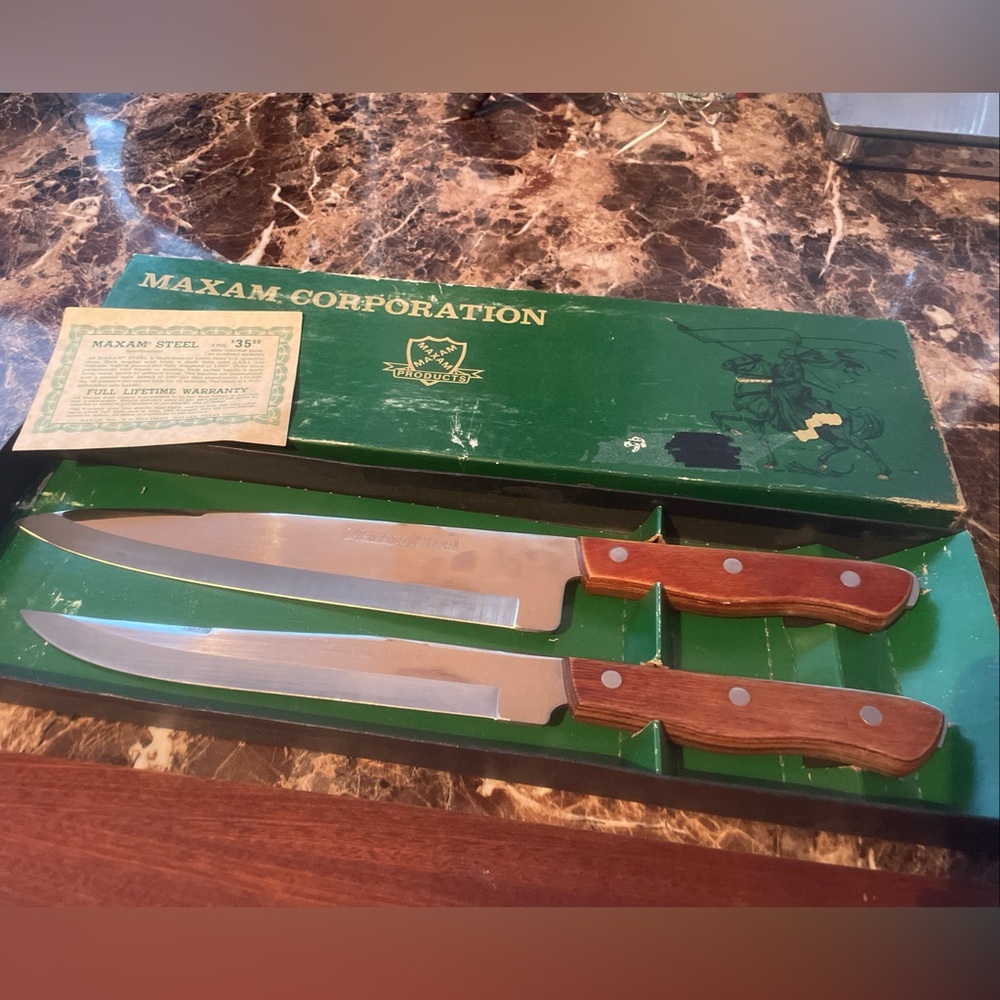 Vintage Maxam Steel Knife Set